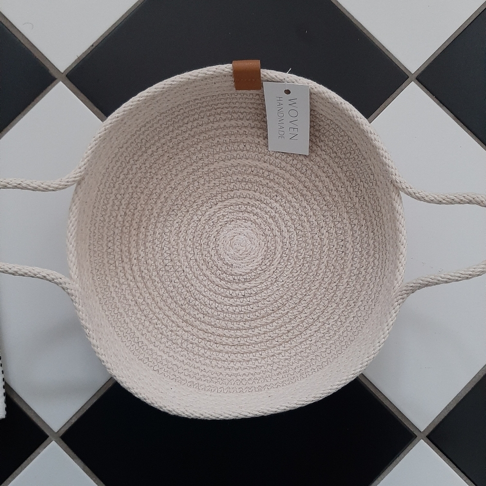 Woven handmade bread basket